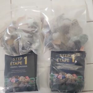 National Geographic 4 step Rock Tumbler Grit nd rocks 2 sets